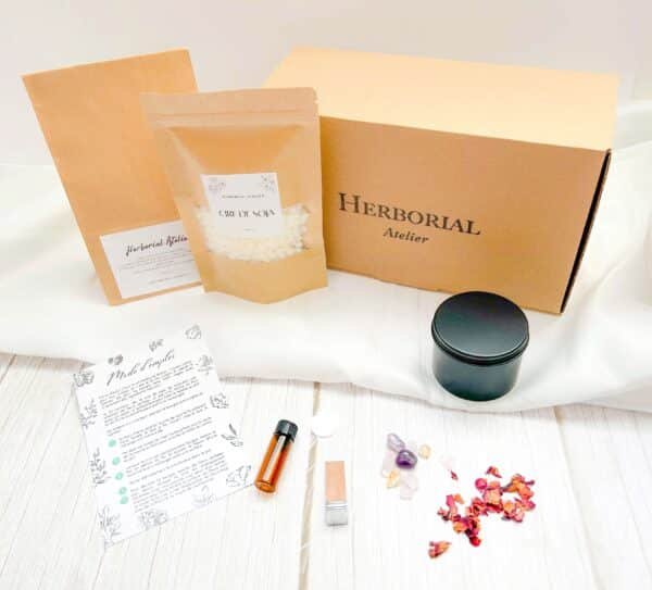 1 Kit Bougie avec Cristaux - Herborial Atelier – Image 4