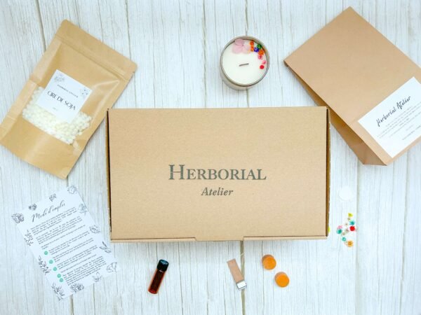 1 Kit Bougie avec Cristaux - Herborial Atelier – Image 3