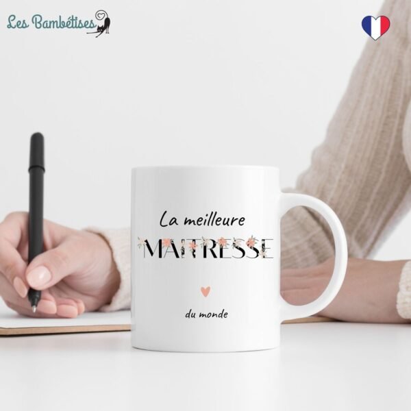 Mug Maîtresse Fleurs Boho - Les Bambetises – Image 2