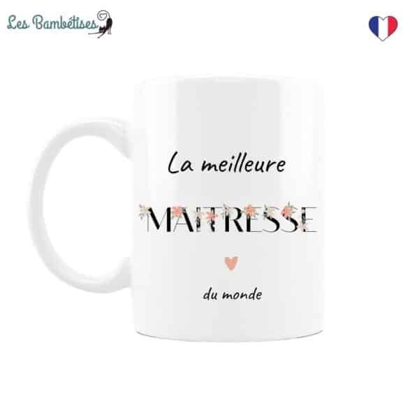 Mug Maîtresse Fleurs Boho - Les Bambetises