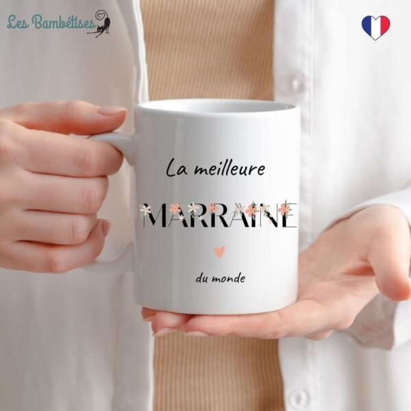 Mug Marraine Fleurs Boho - Les Bambetises – Image 2