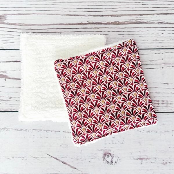 lingettes démaquillantes lavables violet