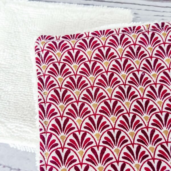 lingettes démaquillantes lavables violet