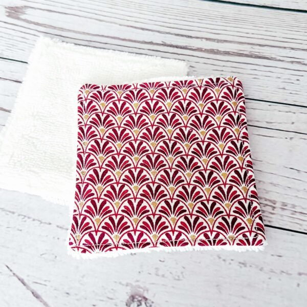 lingettes démaquillantes lavables violet