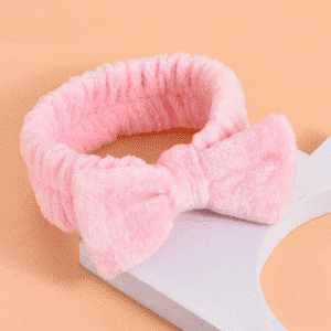 bandeau cheveux rose pour bain