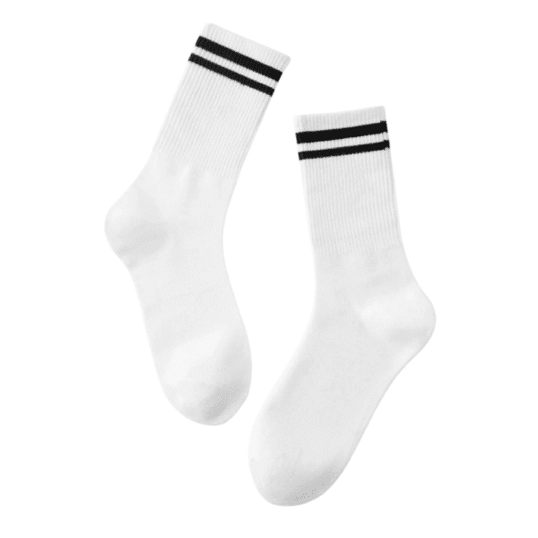 chaussettes rayures noires