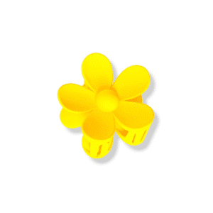 pince à cheveux fleurs jaune