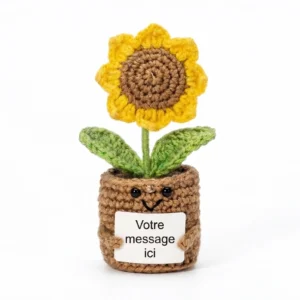 patate positive tournesol à personnaliser avec message