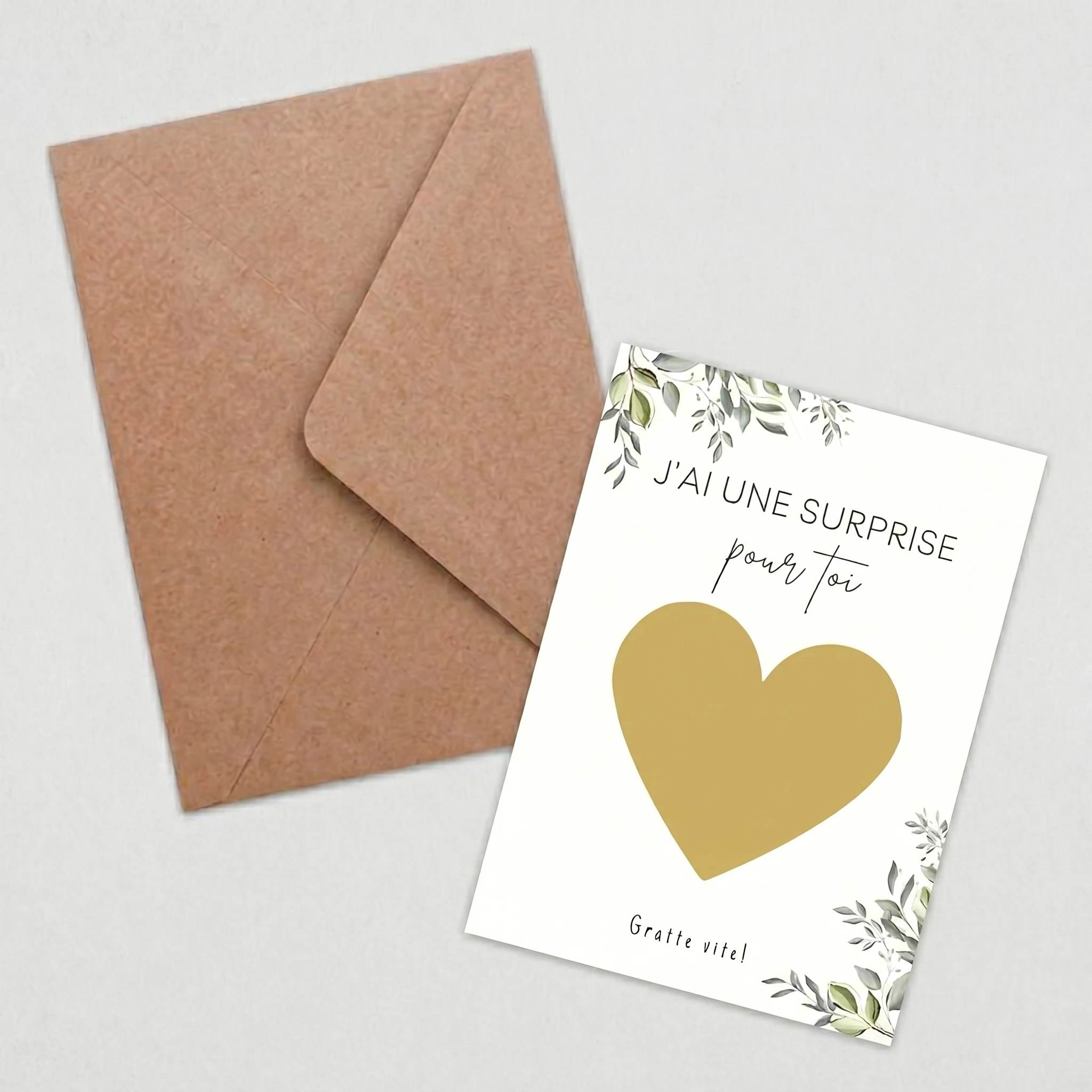 carte surprise à gratter